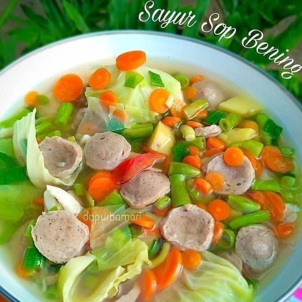 Sajian Sayur Sop Bening Untuk Menu Sahur