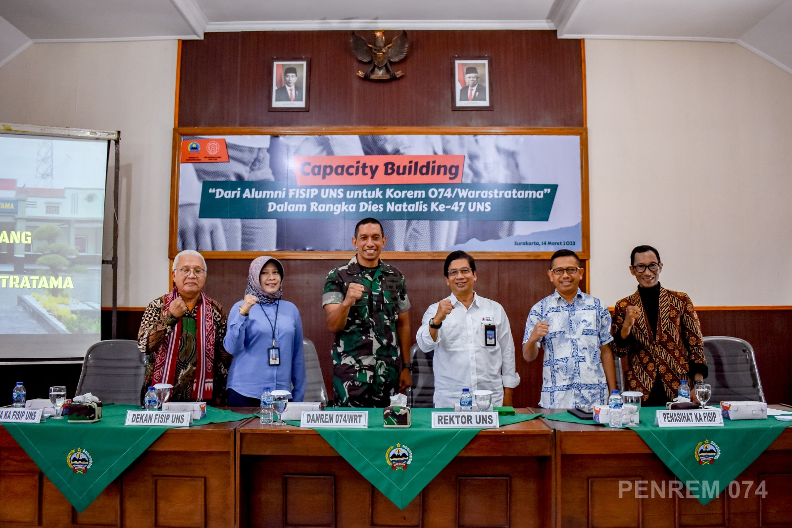 Capacity Building Oleh Alumni FISIP UNS Untuk Korem 074/Warastratama