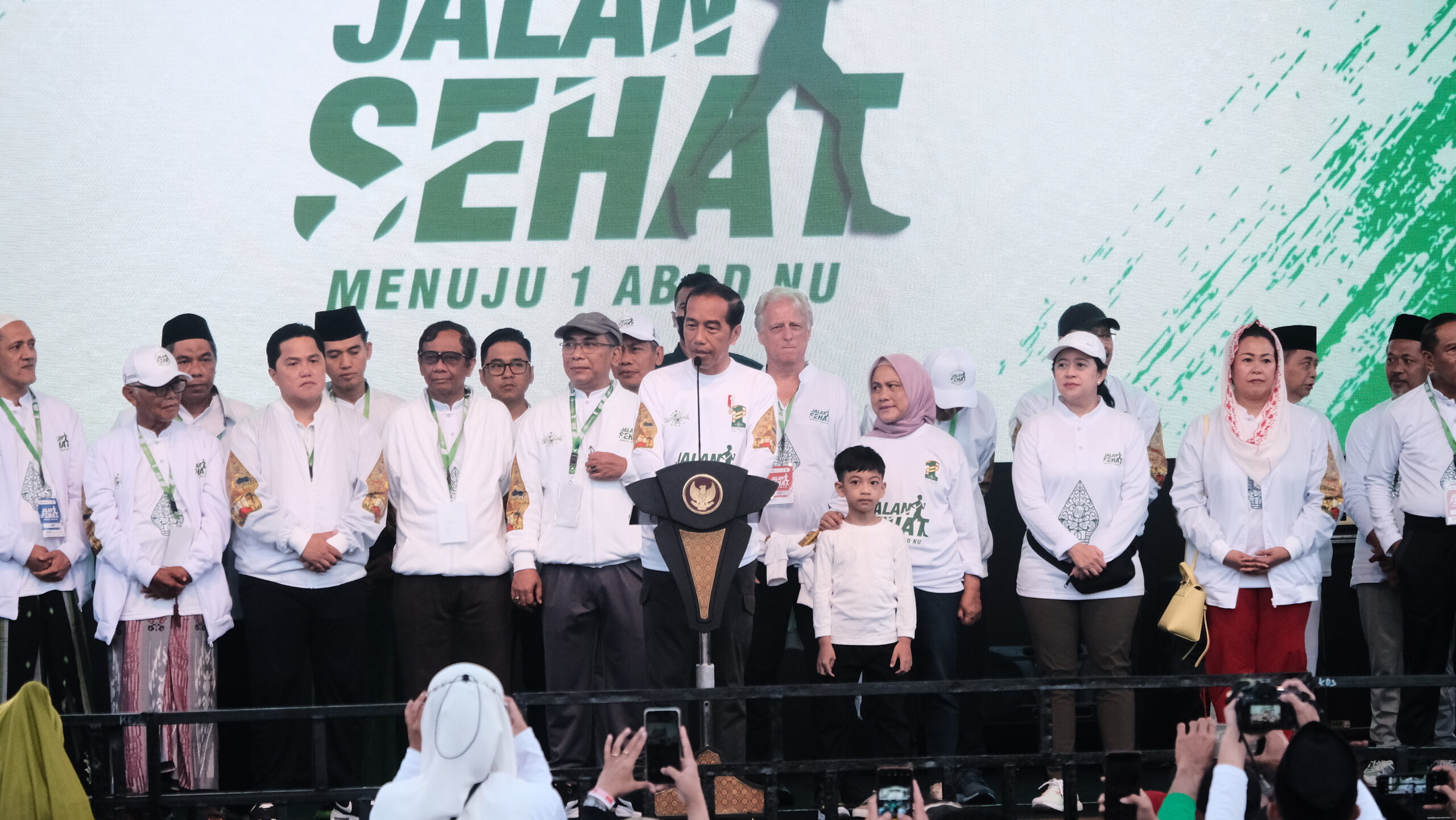 Buka Jalan Sehat Satu Abad NU, Jokowi : Rakyat Sehat, Indonesia Kuat 