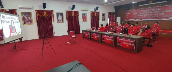 Kantor PDIP Karanganyar Diresmikan Megawati, Ketua DPC : Ini Rumah Rakyat