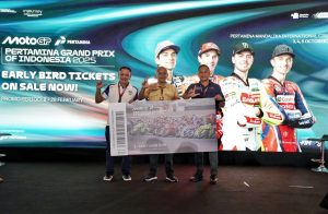 Suasana saat acara peluncuran program Early Bird untuk pembelian tiket MotoGP 2025 – Pertamina Grand Prix of Indonesia (IndonesianGP).