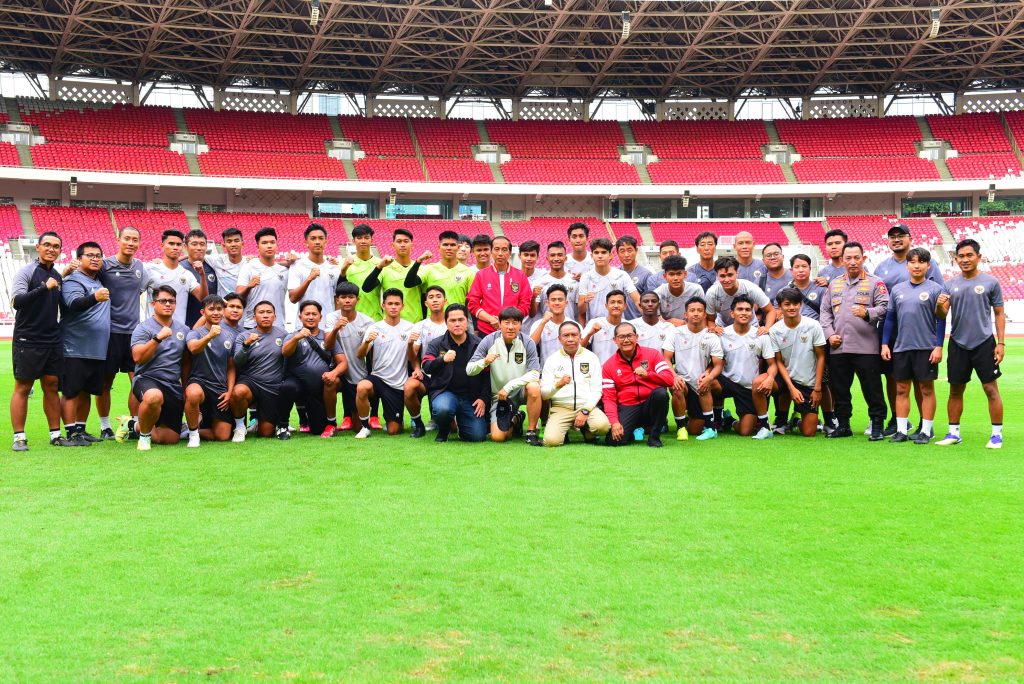 Presiden Jokowi Bertemu Timnas U-20 di Stadion GBK