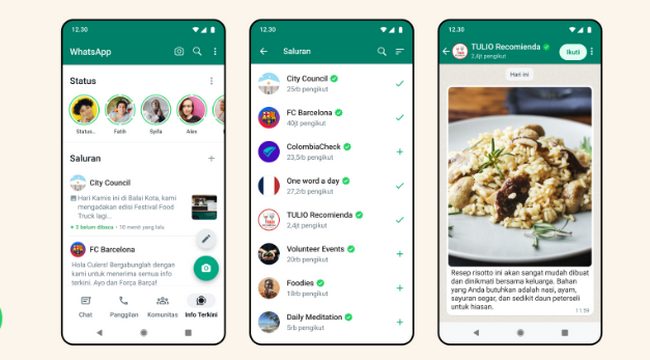 Kenapa WhatsApp Ada Saluran? Lantas Apa Bedannya dengan Chat Biasa?