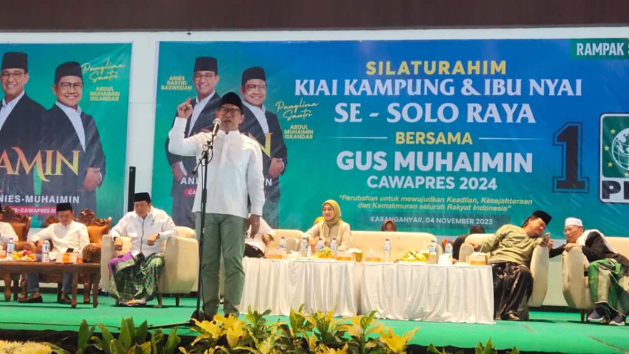 Bertemu Kyai Kampung Se Solo Raya, Cak Imin Sebut Pertanian Harus Ada Terobosan Baru