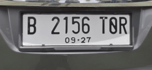 Plat Nomer Kendaraan